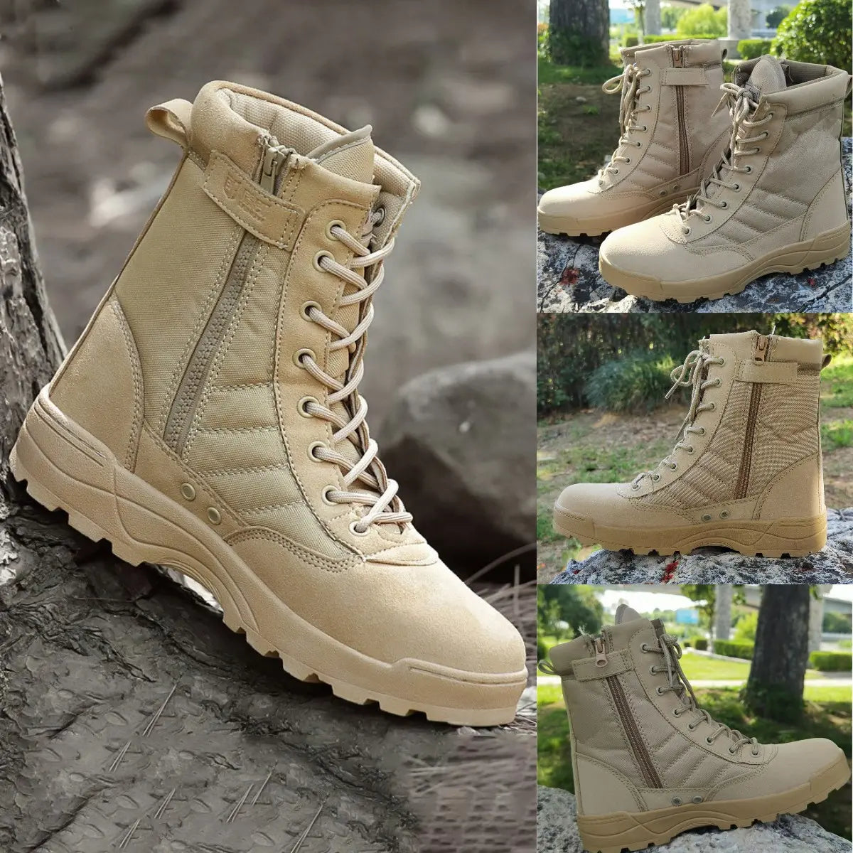 【Envío gratis】🔥👍 【Tallas 39-45】Botas tácticas militares de alta calidad para otoño/invierno para hombres y mujeres: impermeables, cálidas y duraderas.