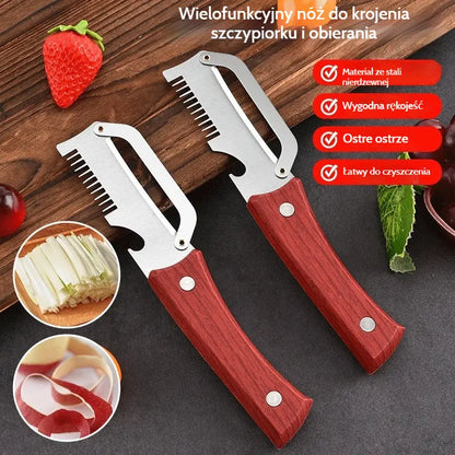 ✅ Kup 1, otrzymaj 1 gratis (2 produkty) 🧅🔪 Wielofunkcyjna obieraczka kuchenna 3 w 1: obiera, kroi i otwiera słoiki! 🔥