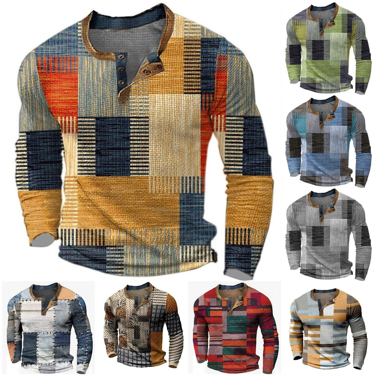 🔥🔥Nova moška polo majica z dolgimi rokavi velike velikosti【S-4XL】