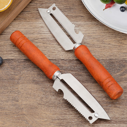 🥕【Kupite 1, dobite 1 gratis】✨ Večnamenski kuhinjski lupilec: Iz nerjavečega jekla z ergonomsko zasnovo ročaja, idealen za lupljenje sadja, zelenjave in mesa. 🔪