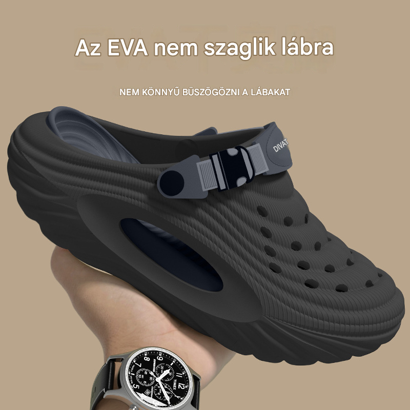 👟 -50% Most! 🌬️ Férfi szandál vastag EVA talppal – könnyű, csúszásmentes, légáteresztő 🏃‍♂️ Tökéletes strandra, edzéshez, hétköznapokra!