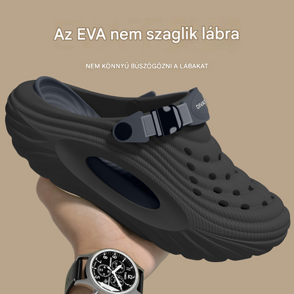 👟 -50% Most! 🌬️ Férfi szandál vastag EVA talppal – könnyű, csúszásmentes, légáteresztő 🏃‍♂️ Tökéletes strandra, edzéshez, hétköznapokra!