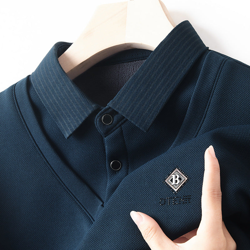 🔥🔥【M-4XL】Moška vrhunska dvodelna topla majica iz kašmirja vse v enem