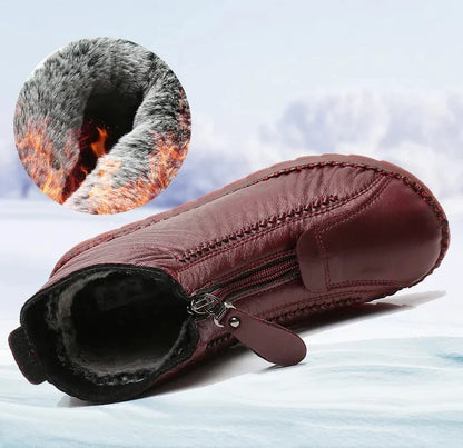 🔥🔥【35-41】Gorące, damskie, casualowe, zimowe śniegowce z polarową wyściółką, zapinane na zamek z boku, odporne na zimno i ciepłe