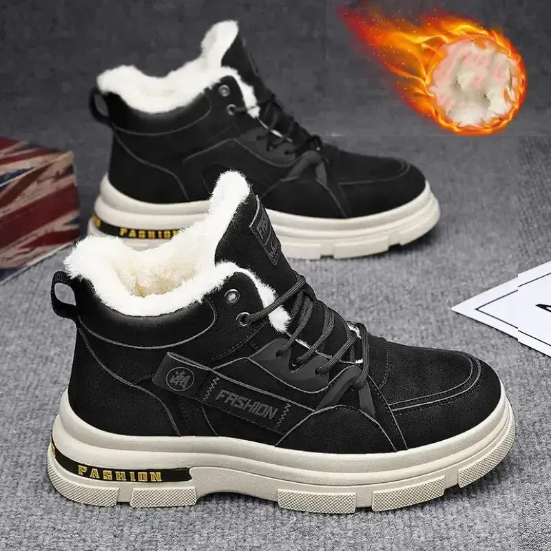 👞【Descuento 50 % por tiempo limitado】Nuevas botas Martin de invierno para hombre con forro grueso de felpa
