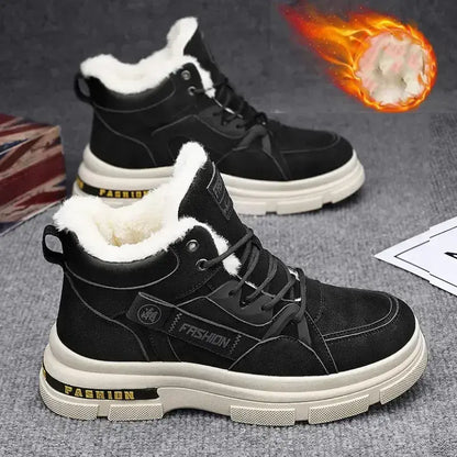 👞【Descuento 50 % por tiempo limitado】Nuevas botas Martin de invierno para hombre con forro grueso de felpa