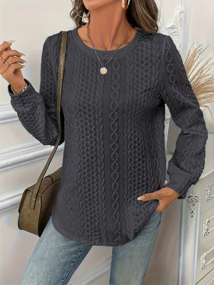 ✨❤️【L-6XL】Dámský volný jednobarevný svetr, ideální na podzim a zimu 4213318