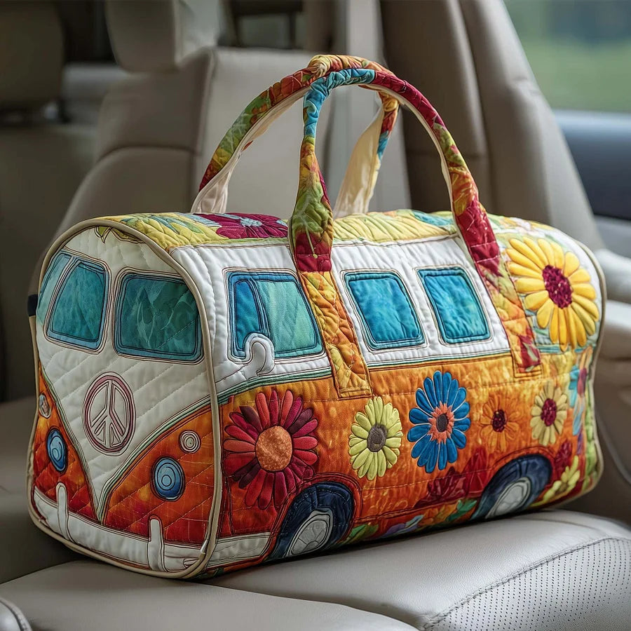 [Novedades de 2026, oferta por tiempo limitado]Bolsa de viaje acolchada Hippie Van