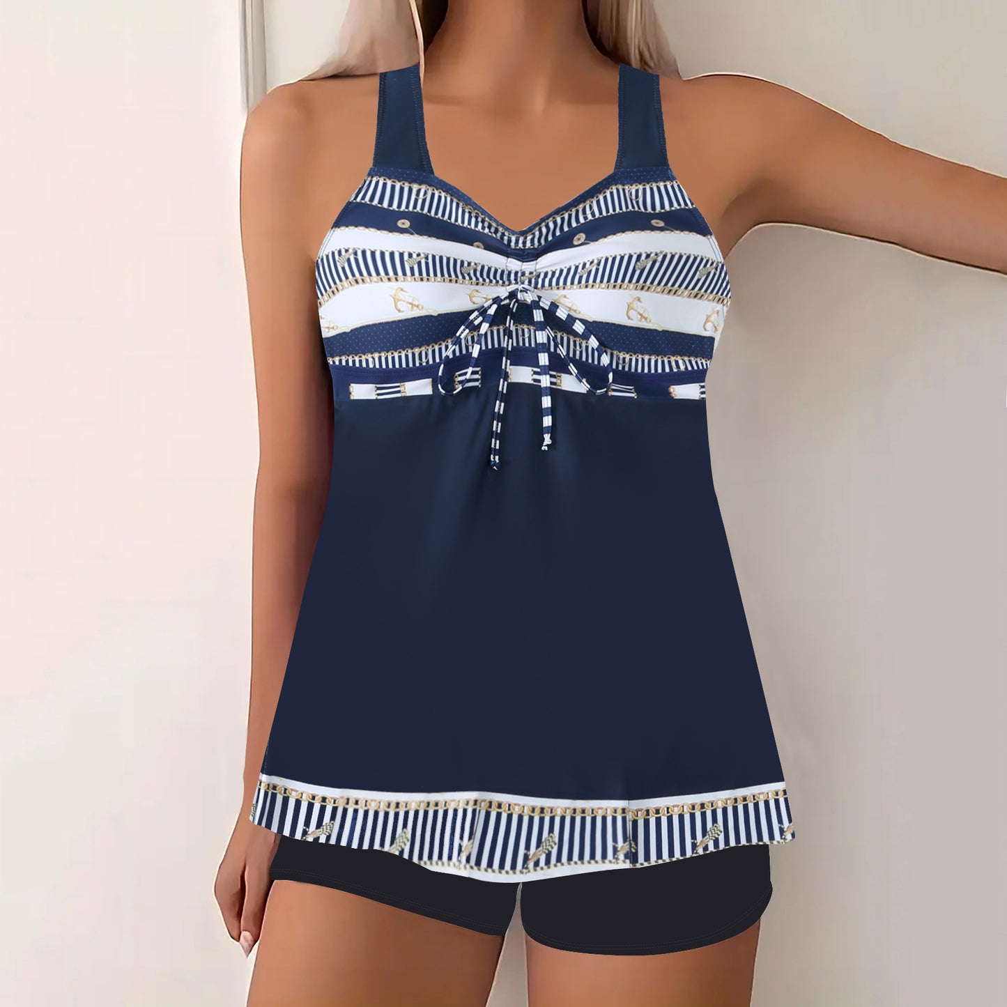 🔥【Poslední den - sleva 50 %!】【S-5XL】🩱 Módní dvoudílné rychleschnoucí plavky s potiskem – pohodlné a stylové, perfektní volba na léto 🌊🌴