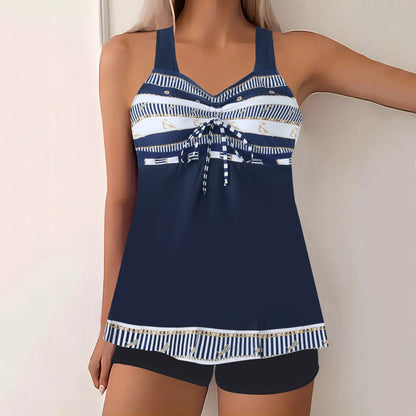 🔥【Poslední den - sleva 50 %!】【S-5XL】🩱 Módní dvoudílné rychleschnoucí plavky s potiskem – pohodlné a stylové, perfektní volba na léto 🌊🌴