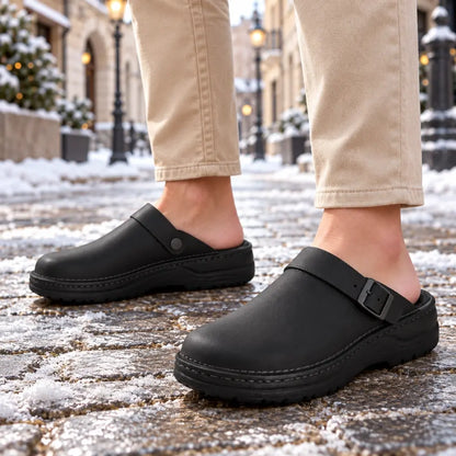 😎Poslední den 50% sleva🔥【38-48】😎 Unisex multifunkční ležérní pantofle z pravé kůže s měkkou podrážkou