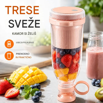✨🍎Prenosni sokovnik - Vzemite ga s seboj kamor koli in uživajte v svežih, zdravih sadnih in zelenjavnih sokovih kadar koli.