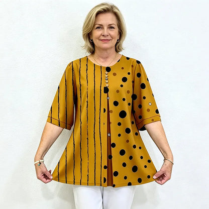 ⭐🌺Dámské letní košile ve velikostech S-5XL, pohodlné strečové oblečení pro volný čas.