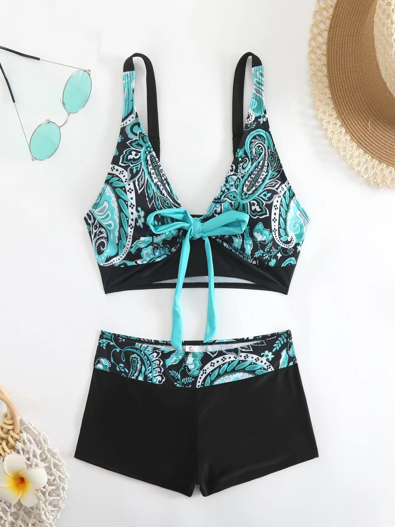 🏊‍👙【S-5XL】Časově omezená sleva 50 %🌴 Elegantní plavky s potiskem pro větší velikosti