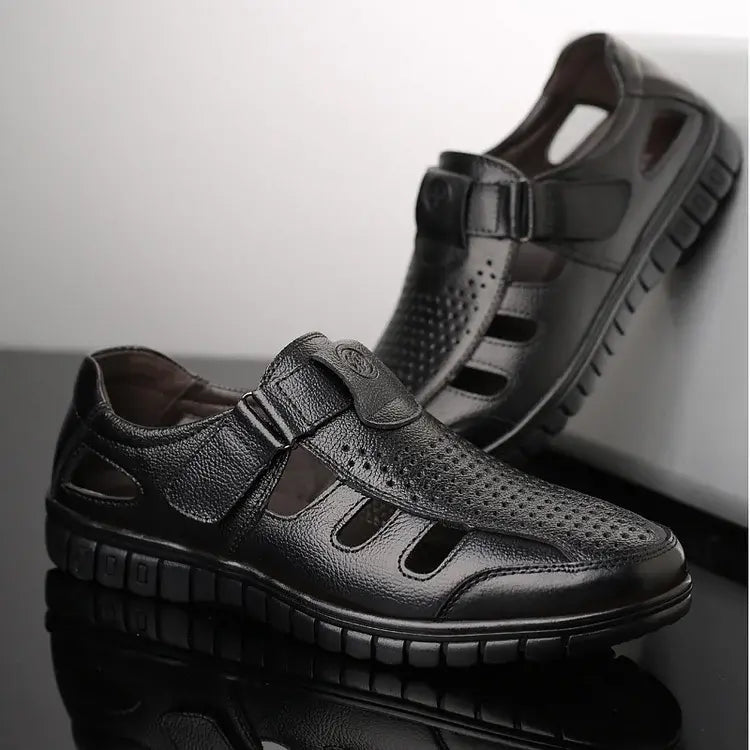 【39-44】🔥2026 Sandalias de cuero transpirables para hombre de verano