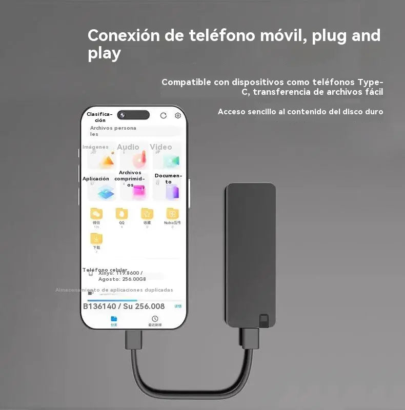 ⚡ Disco Duro USB 3.0 Multifuncional de Alta Velocidad | Transferencia Rápida, Gran Compatibilidad, Almacenamiento Sin Preocupaciones 【8TB】💻📦