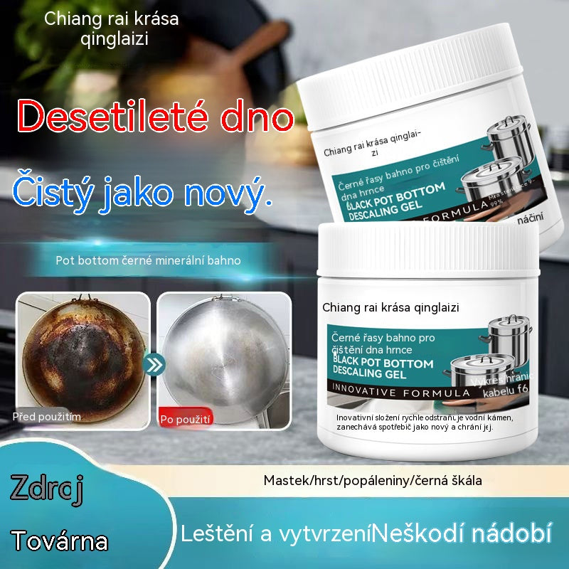 🔥Kupte jeden a druhý dostanete zdarma🔥 Výkonný čistič, který dokáže odstranit černé skvrny ze dna hrnců a pánví.