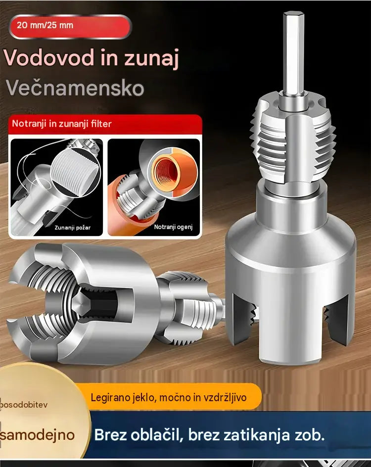 ✔️20 mm + 25 mm🛠️ Sveder novega tipa z integriranim odpiračem navojev za vodovodne cevi, tako notranje kot zunanje (uporabno za PPR, PEPVC)