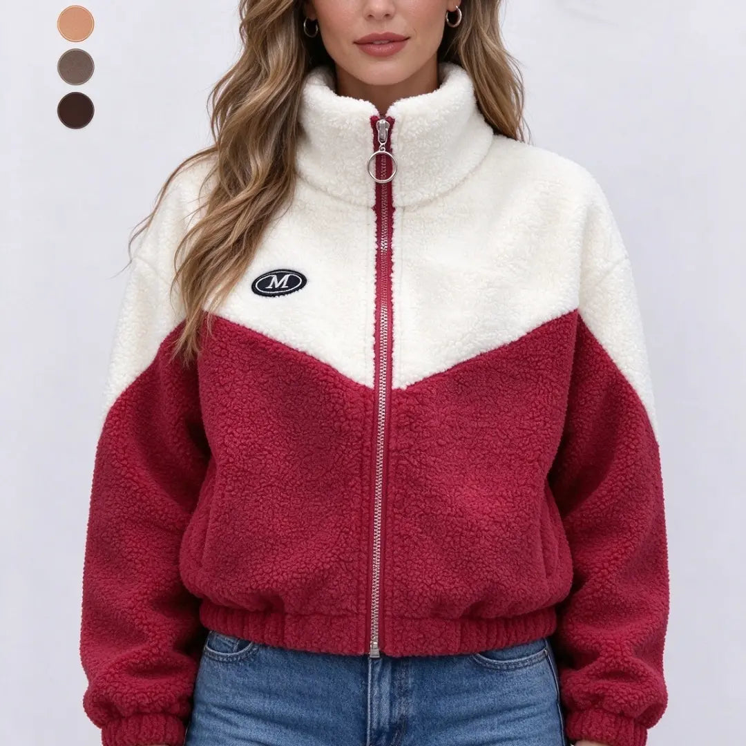 🐏【M-4XL】Zimska flis jakna, bombažna jakna, ojačana bombažna jakna iz jagnječje volne, topla jakna