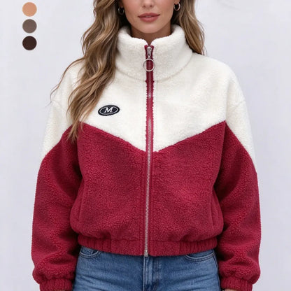 🐏【M-4XL】Zimska flis jakna, bombažna jakna, ojačana bombažna jakna iz jagnječje volne, topla jakna
