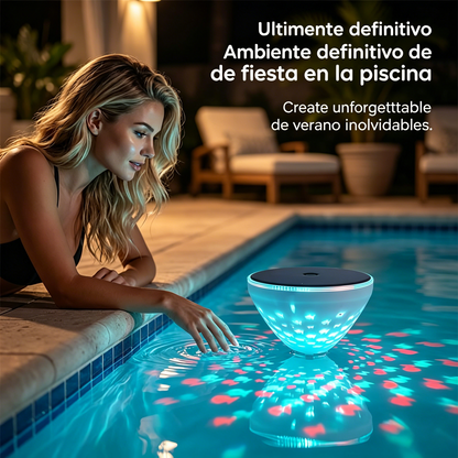 ☀️🐠 Lámpara solar flotante para piscina con proyección de peces💡💦4296303