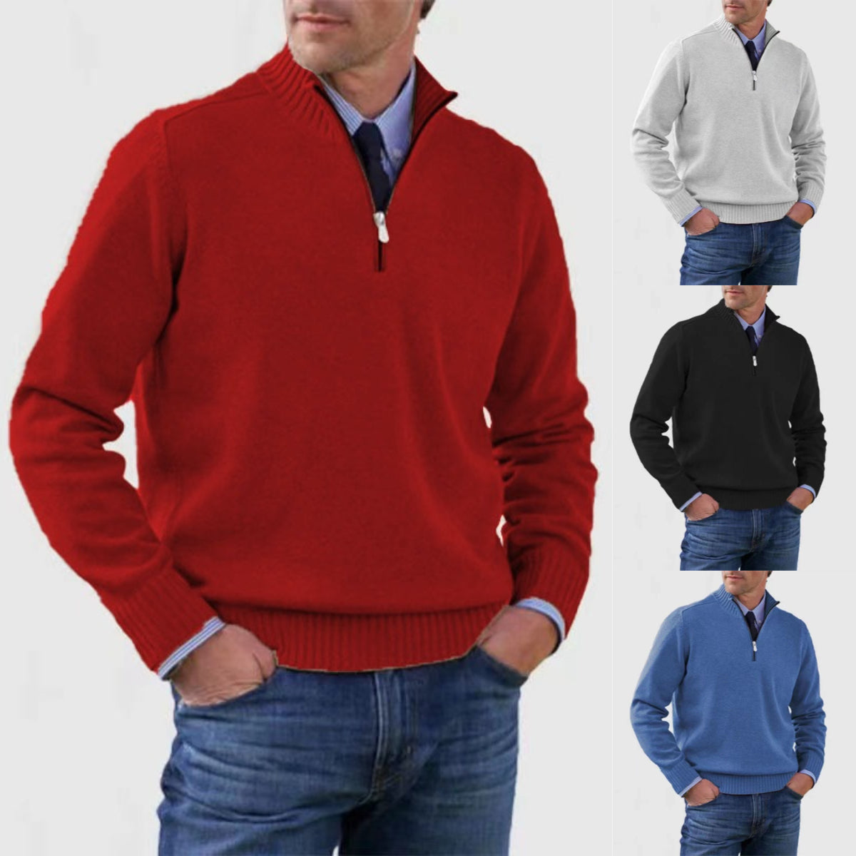 【L-5XL】🎉 Moški kašmirski pleteni pulover, topel in odporen na mraz