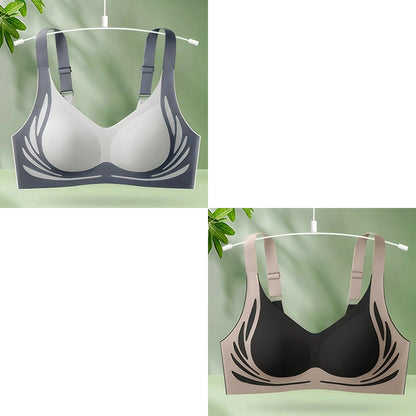 😍【Paquete de 2】Sujetador de una pieza sin aros para mujer ❤️【40-85KG】