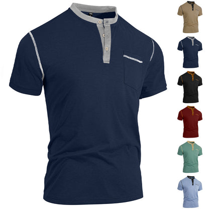 🏕️⛰️Ανδρικό καλοκαιρινό T-shirt-Απλό και μοντέρνο σχέδιο που ταιριάζει παντού.