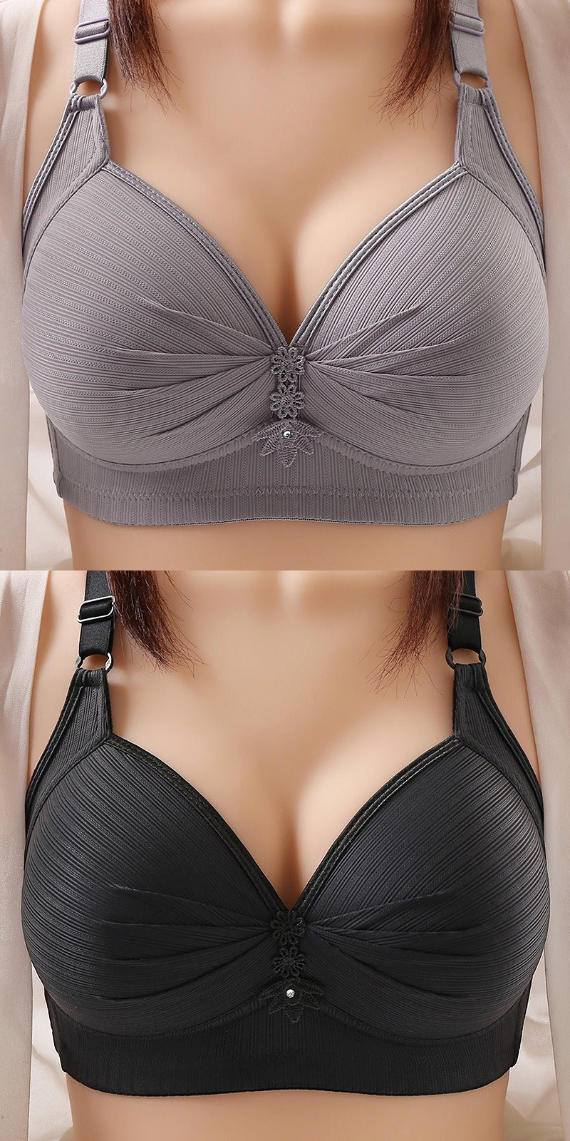 🔥【Kupite 1 i dobijete 1 besplatno】🔥【40kg-120kg】🥰🥰🥰【M-6XL】Udoban grudnjak za donje rublje veće veličine