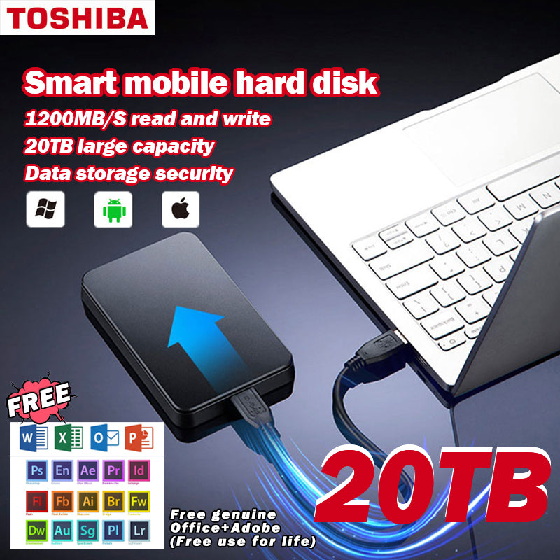 Mobilni trdi disk Toshiba Ultra High Capacity 20 TB + originalni paket Office + Adobe brezplačno