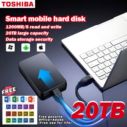 Mobilni trdi disk Toshiba Ultra High Capacity 20 TB + originalni paket Office + Adobe brezplačno