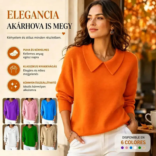 🔥【S–3XL】💛Cómoda camiseta de manga larga con escote en V, otoño e invierno de 2026
