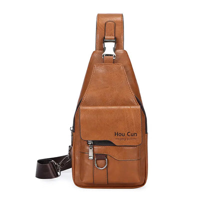 🎒 Bolso de hombro de piel auténtica impermeable de estilo retro: un artículo esencial para los desplazamientos diarios.