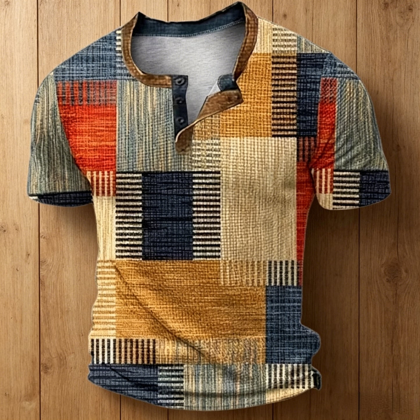 🎁😍【Időben Korlátozott Ajánlat】👔【S-6XL】Férfi Rövid Ujjú Mintás Póló