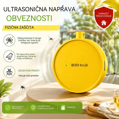 🔥【2 za samo 23 €】🐦 Prenosni ultrazvočni odganjalec ptic | Avtomatski odganjalec golobov, primeren za balkone, vrtove in zunanje prostore