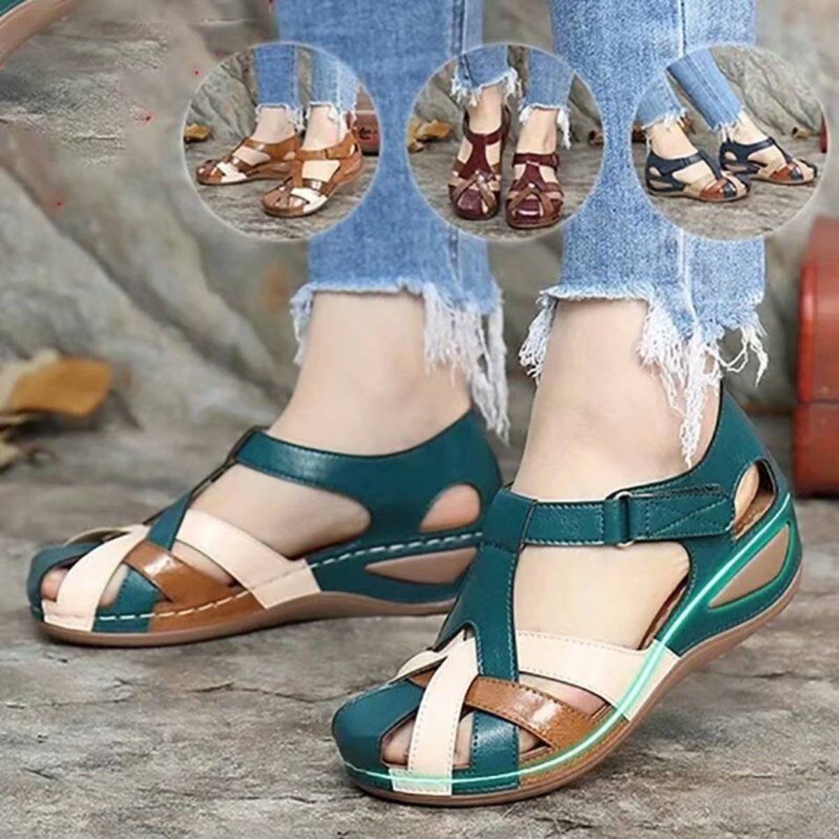 🩰Venta express【35-43】Nuevas sandalias tejidas cómodas para mujer primavera/verano