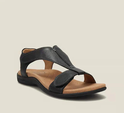 👡🌻Dámské sandály na platformě z měkké hovězí kůže