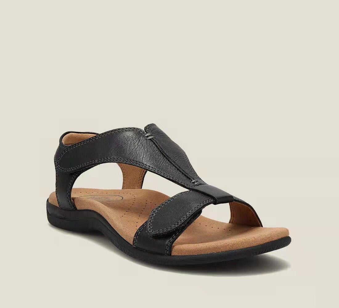 👡🌻Dámské sandály na platformě z měkké hovězí kůže