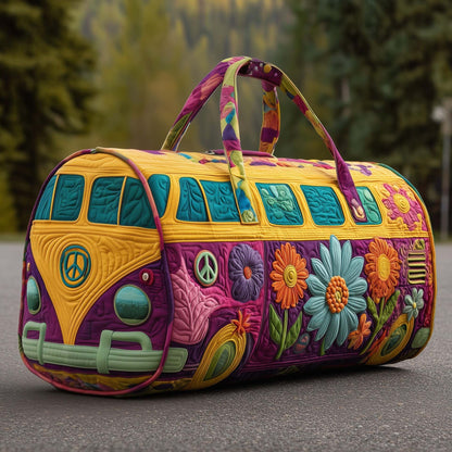 👜💐【(16x8x8) palců】Polstrovaná cestovní taška Hippie Van 4245126