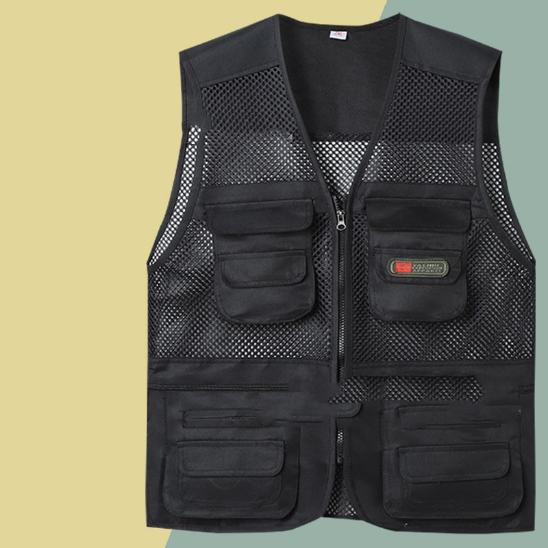 🦺Chaleco sencillo y funcional con múltiples bolsillos 🔥【XL-4XL】