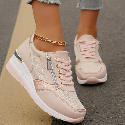 🔥¡Último día con un 50% de descuento! Zapatos ortopédicos elegantes y cómodos para mujer, con cremallera lateral y suela gruesa.4270283