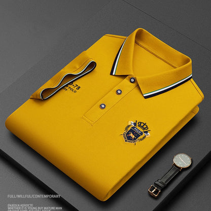 🔥🥰【M-3XL】Najnovejša moška polo majica s kratkimi rokavi na rever leta 2025