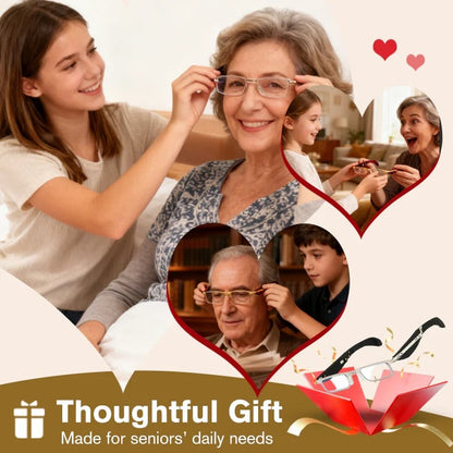 🔥Składane okulary do czytania i etui z funkcją filtrowania niebieskiego światła 4214580