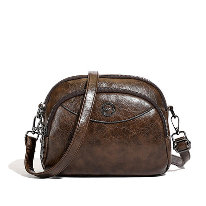 👏🎁Nowa, wysokiej jakości torba ze skóry naturalnej z wielowarstwową konstrukcją 4216181