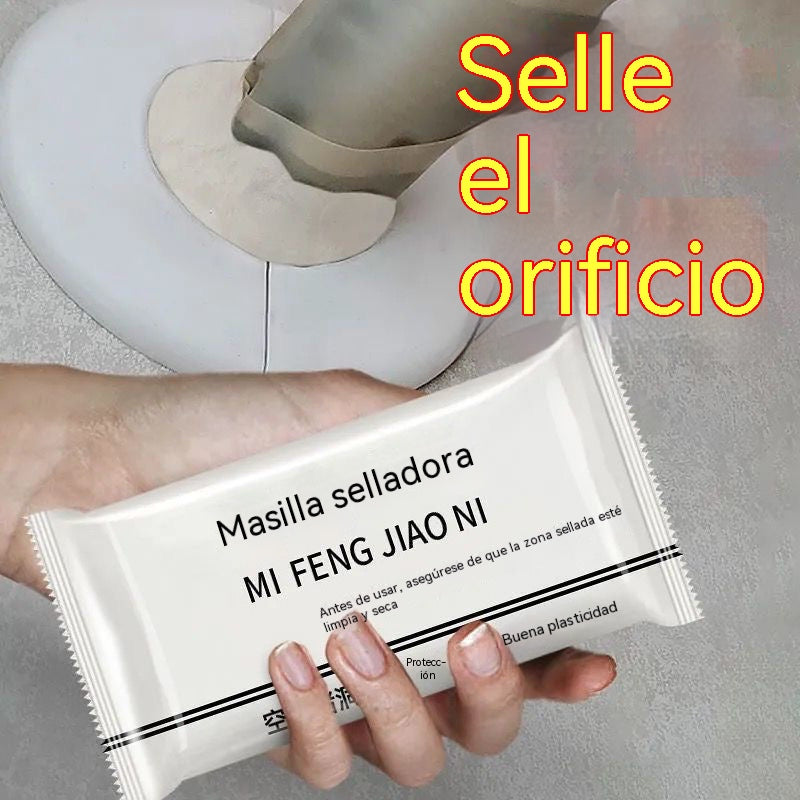 🏠🔧 Masilla Selladora Impermeable para Tuberías y Orificios de Aire Acondicionado | Sellado Fuerte para Paredes y Desagües 💧❄️