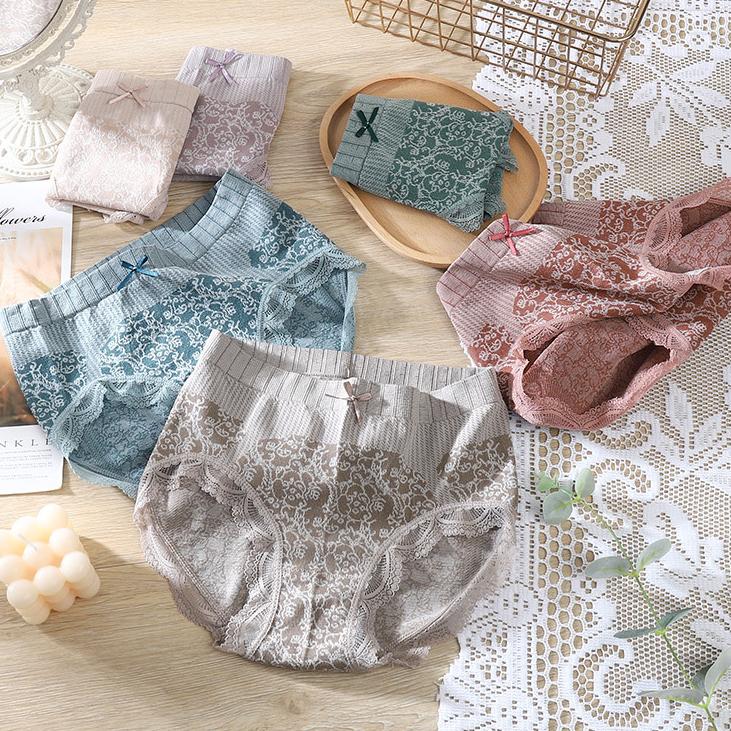 🔥【Compre 4 y obtenga 4 gratis】🔥Ropa interior antibacteriana que absorbe la humedad de cintura alta para mujer