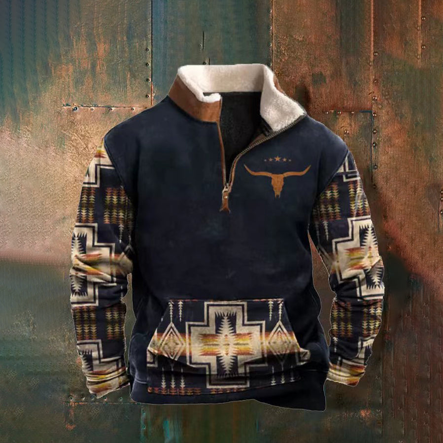 🔥✨【S-4XL】Moška jesensko/zimska jopa z dolgimi rokavi in 3D potiskom za leto 2025