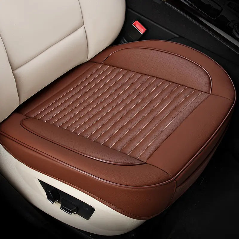 🚗Cojín de asiento de coche todo incluido fabricado en cuero natural