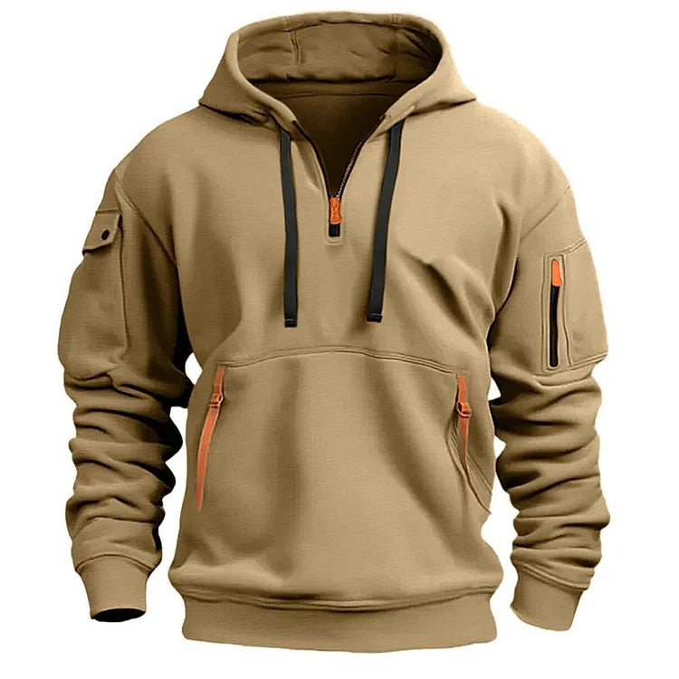 👕Novo za jesen/zimo 【S-5XL】 Moška srajca/pulover s kapuco in zadrgo ter številnimi žepi – Brezplačna dostava