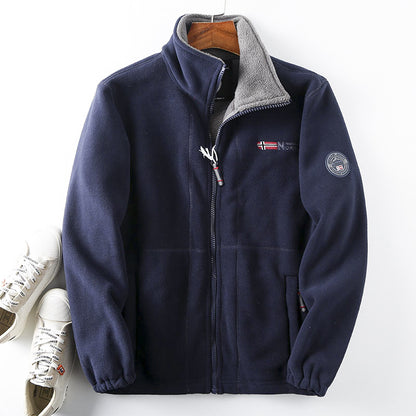 【S-3XL】 Chaqueta de forro polar aterciopelado gruesa para hombre, para otoño e invierno, cálida, ligera, tallas grandes